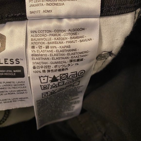 NWT Levi’s 527 Slim Fit Bootcut Black Stretch Jean - Picture 7 of 7